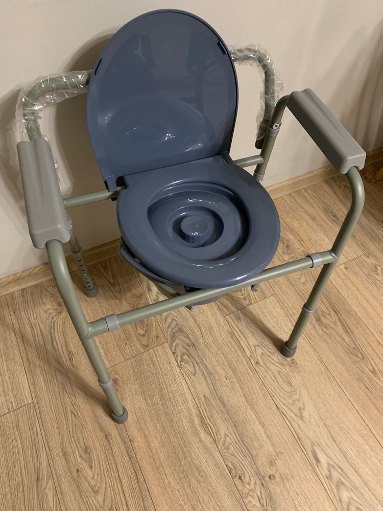 Krzesło toaletotowo prysxnicowe przenośne WC dla chorych  niepełnospra