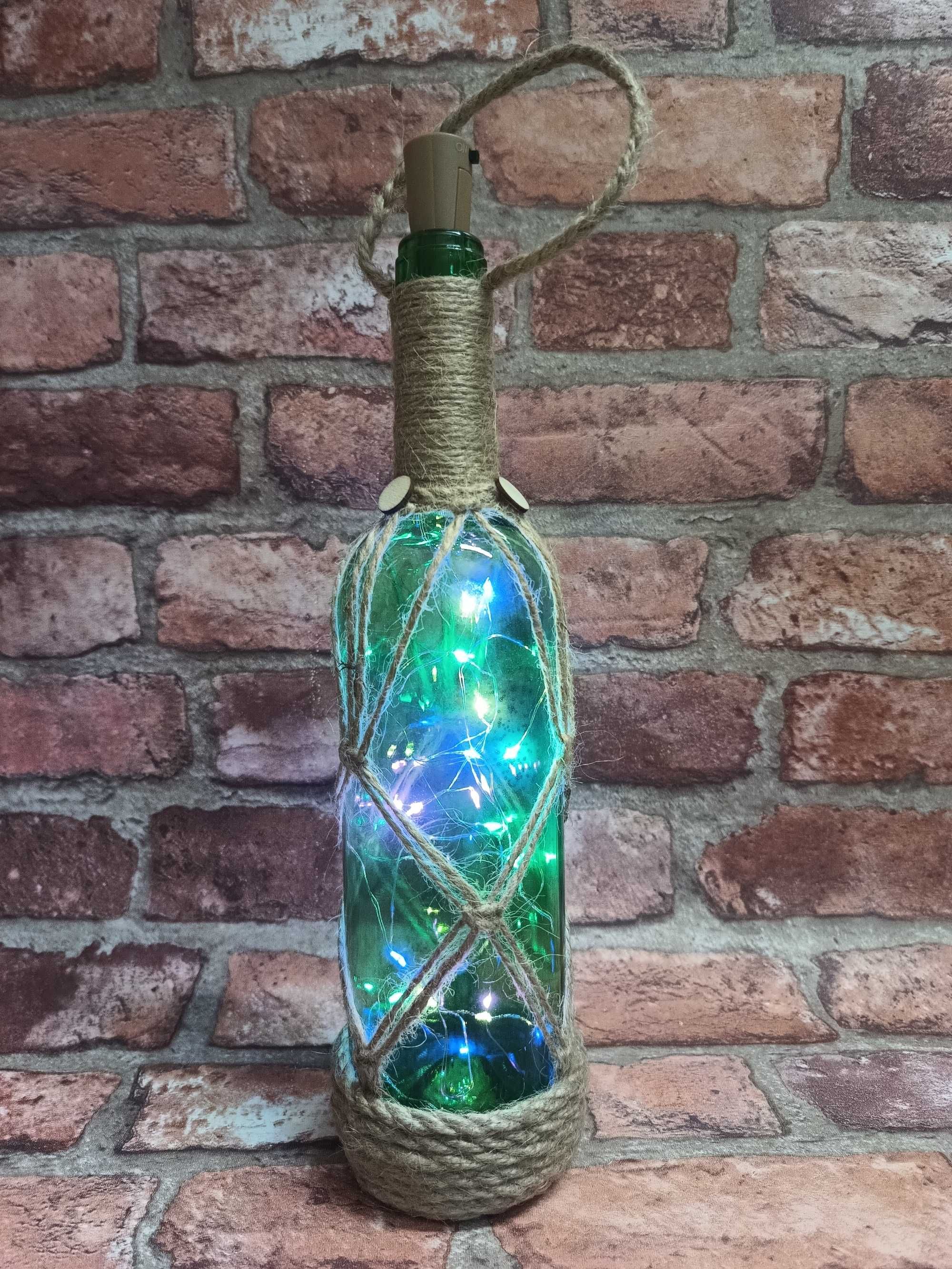 Lampion Boho sznurek jutowy