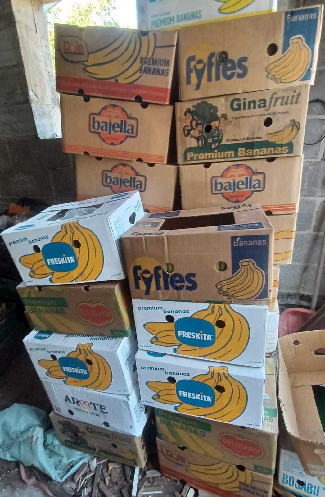 Kartony po bananach, bananówki,