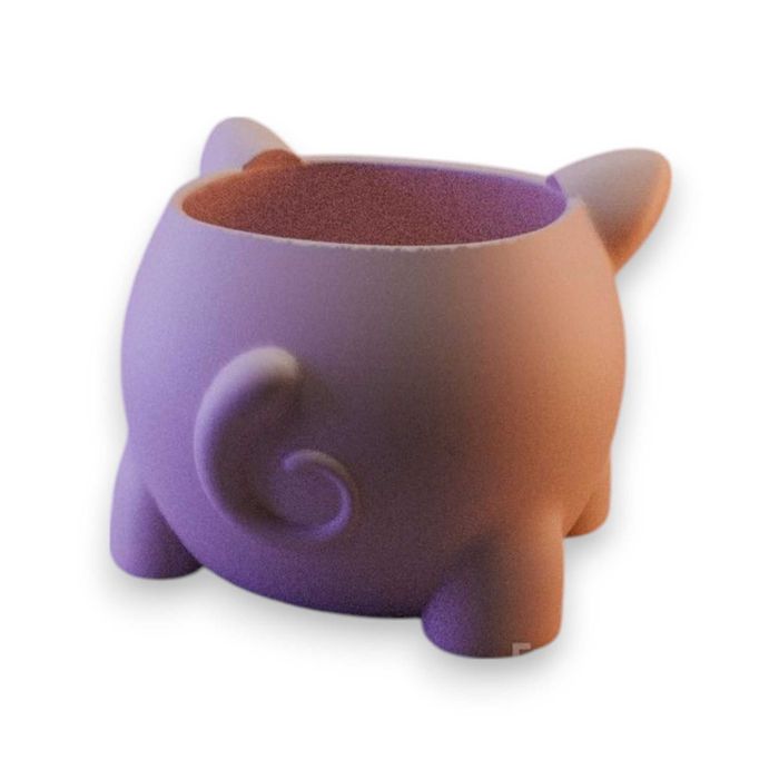 Vaso de Planta Porquinho Fofo 3D - Decorativo e Divertido