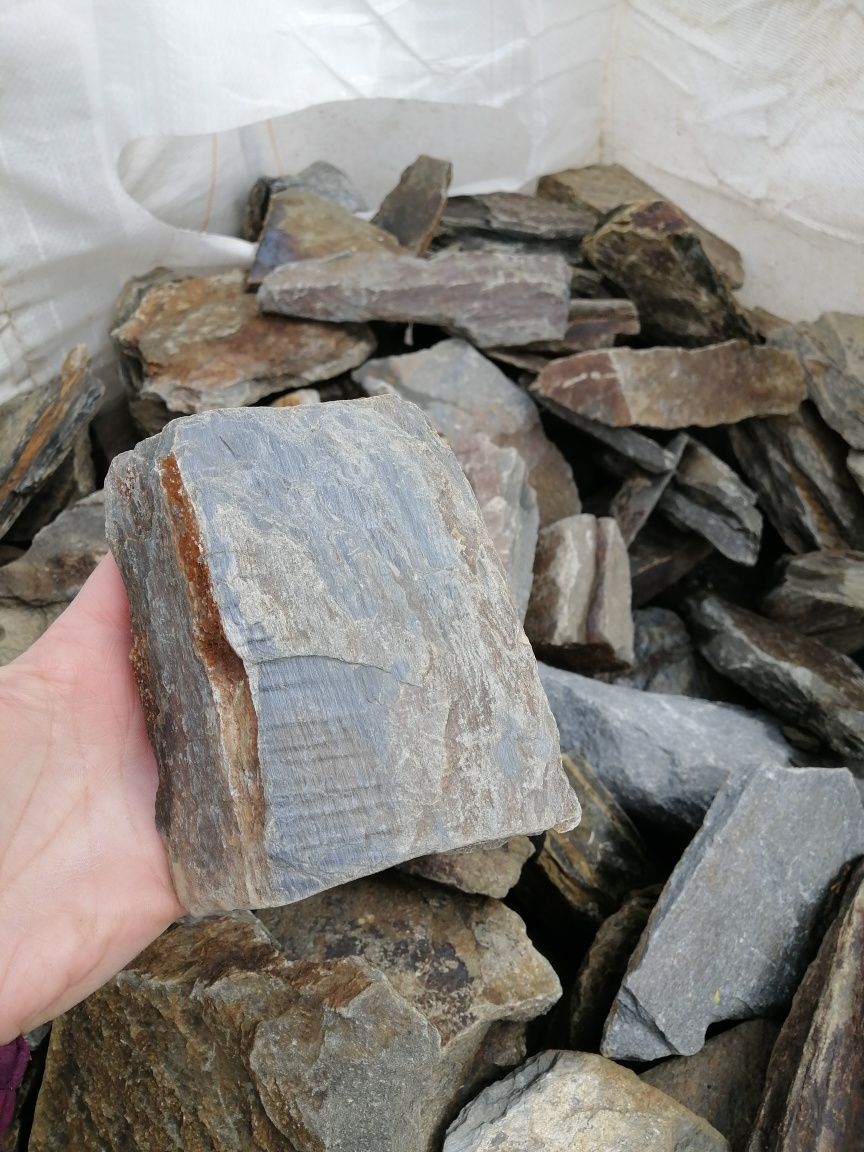 Łupek szarogłazowy gabion kamień naturalny 70-200 mm na skarpę dostawa