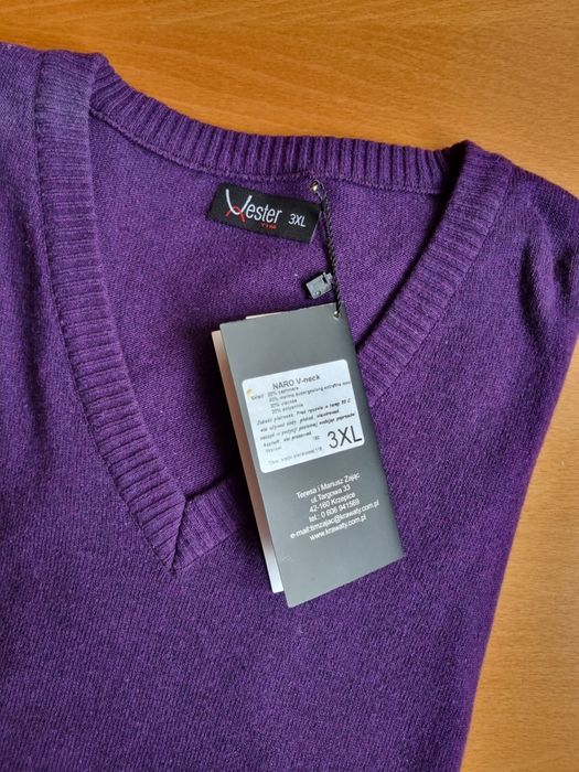 Sweter męski XXXL - kaszmir - polski producent
