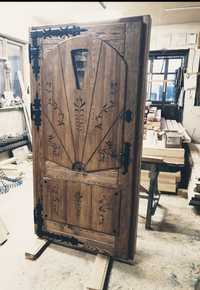 Drzwi Goralskie drewniane zewnętrzne wejsciowe wewnetrzne producent G6