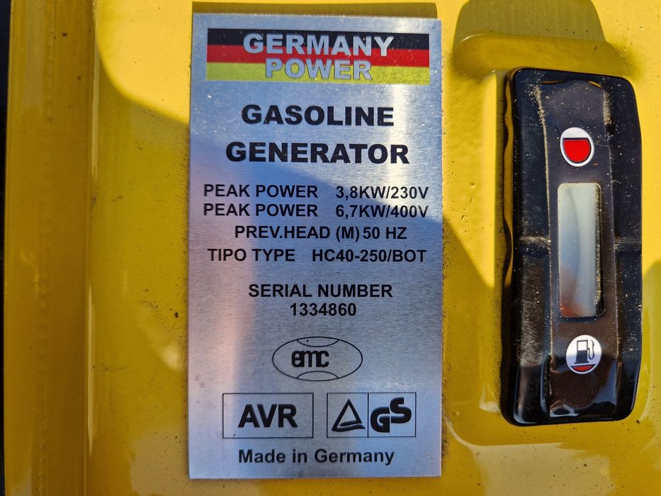 Generator prądotwórczy, agregat FostBerg  ST 609BR, kompet, nowy