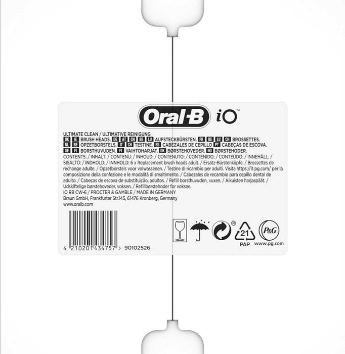 Na Lewara Końcówki do szczoteczki Oral-B iO Ultimate Clean 6szt