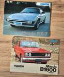 Broszury vintage Mazda RX 7 Pick up B1600 prospekt PRL katalog