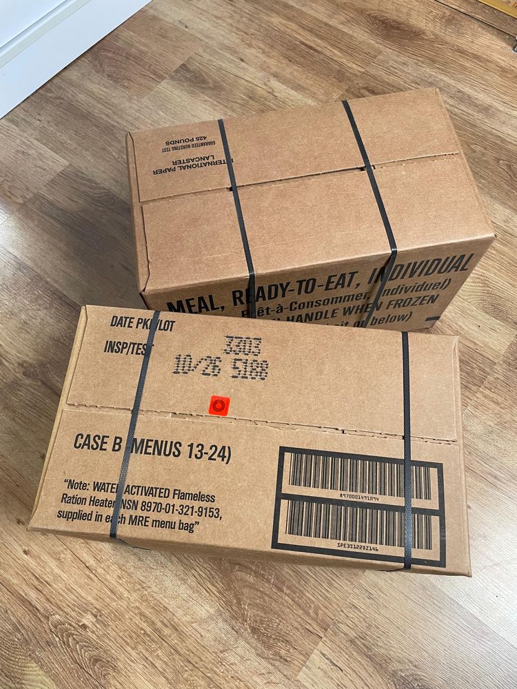 Amerykańska racja żywnościowa (MENU B 12 racji) MRE, USA, tanio!