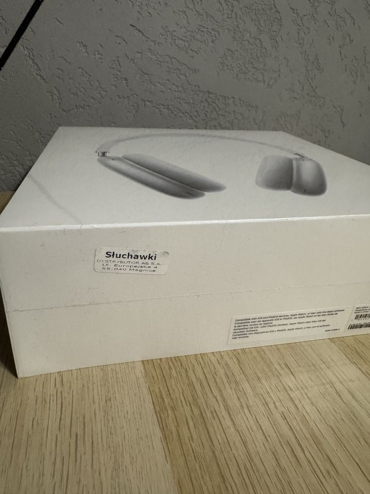 Orginalne Apple AirPods Max srebrne