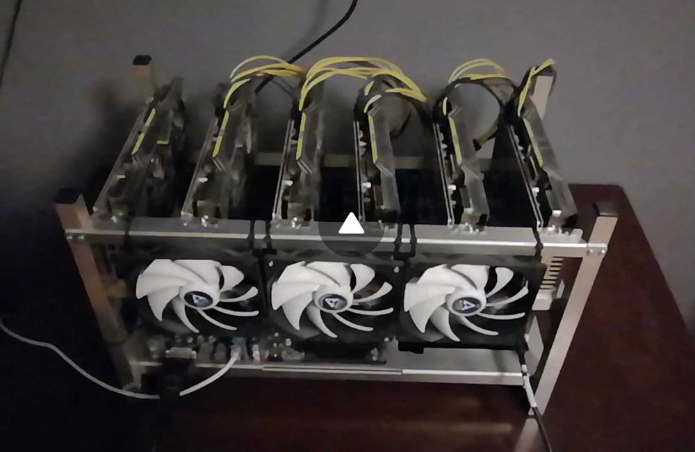 Koparka kryptowalut 6 x rx 5700xt