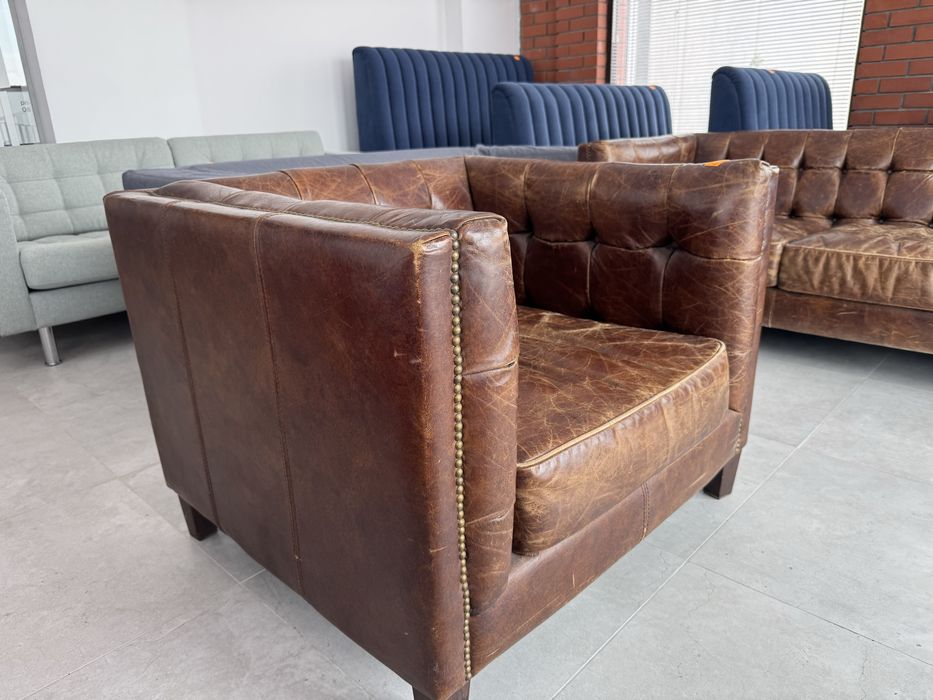 Fotel biurowy Eco Skora , uzywany  ,poleasingowy