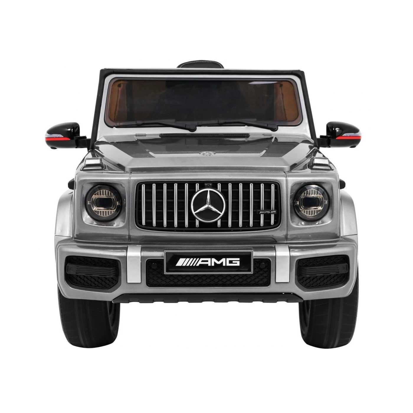 Mercedes AMG G63 dla dzieci Lakier Srebrny + Pilot + MP3 LED