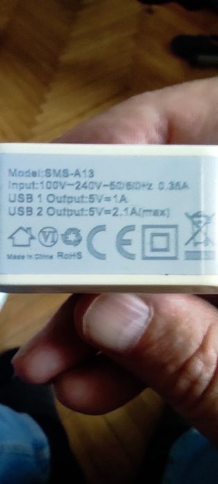 Ładowarka sieciowa Somostel 1 i 2,1 A