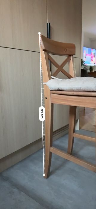 Krzesła hokery Ikea z poduszkami