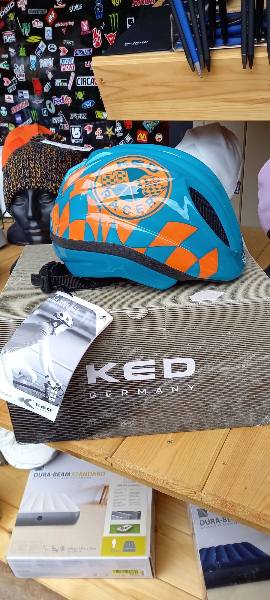 KED Germany racer kask rowerowy dziecięcy 49-53 cm uvex abus lampki LE