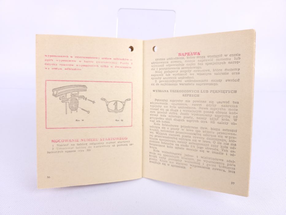 Instrukcja obsługi rowerów Romet 1970-80 rok