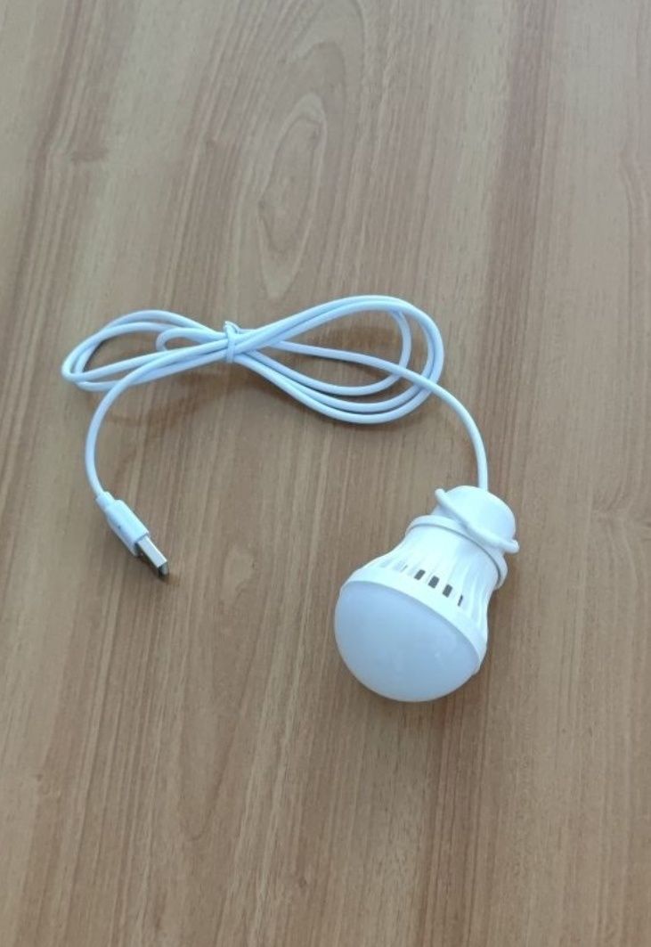 Лампочка от USB 5 вольт 3W  под повербанк, usb фонарь, usb світильник