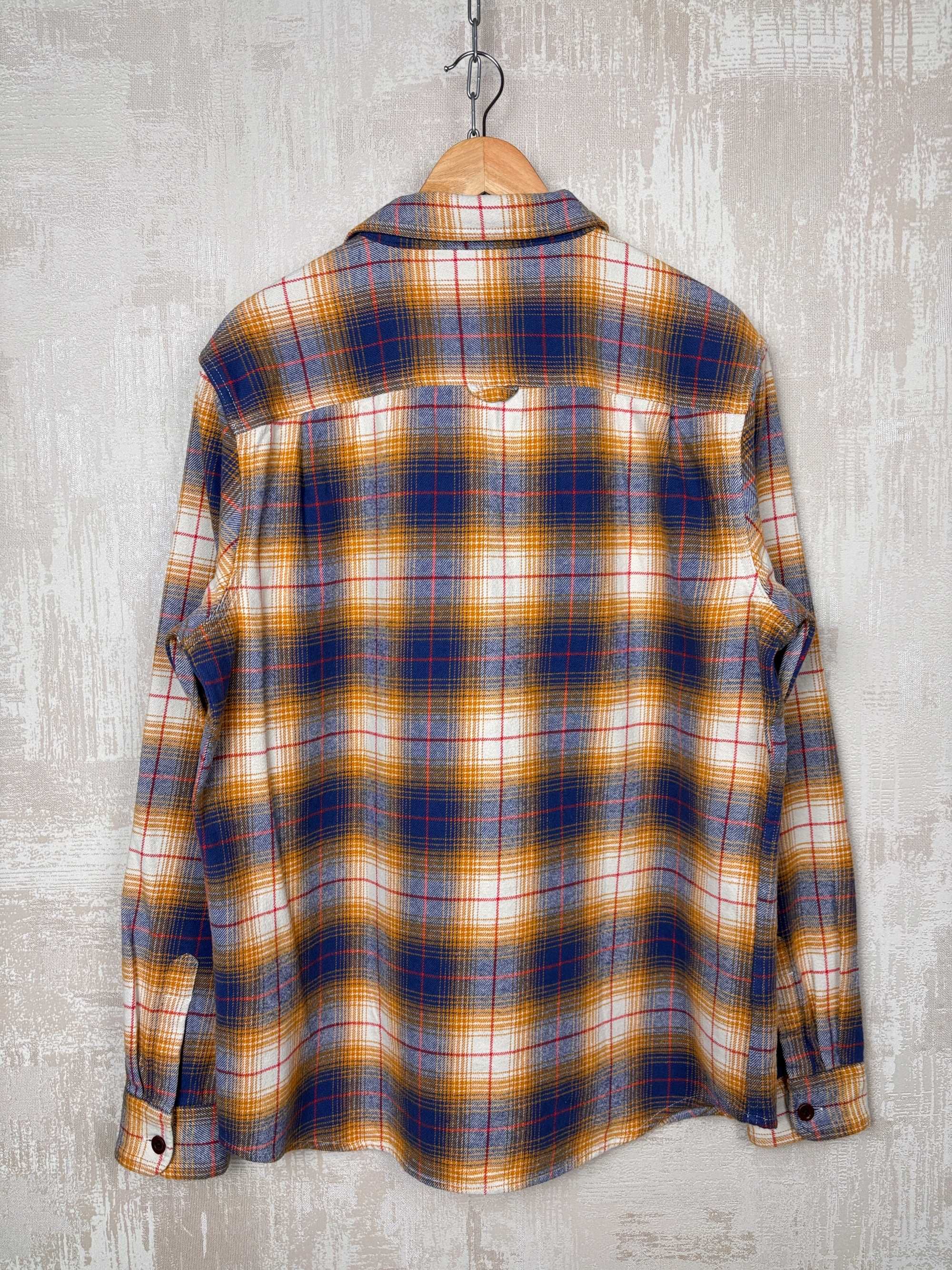 SuperDry щільна фланелева чоловіча сорочка в клітинку розмір XL