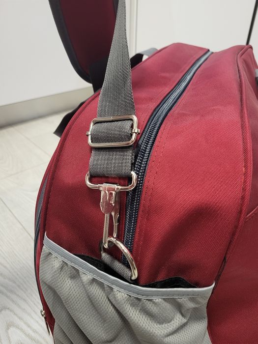 Дорожня сумка TONGSHENG 62x39x25 матеріал нейлон колір бордовий