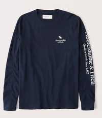 T-shirt Long-Sleeve Abercrombie & Fitch. size M Graphic Logo Tee