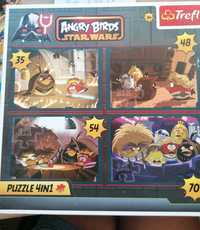 Ttefl Puzzle 4w1 Angry Birds Star Wars  4 układanki