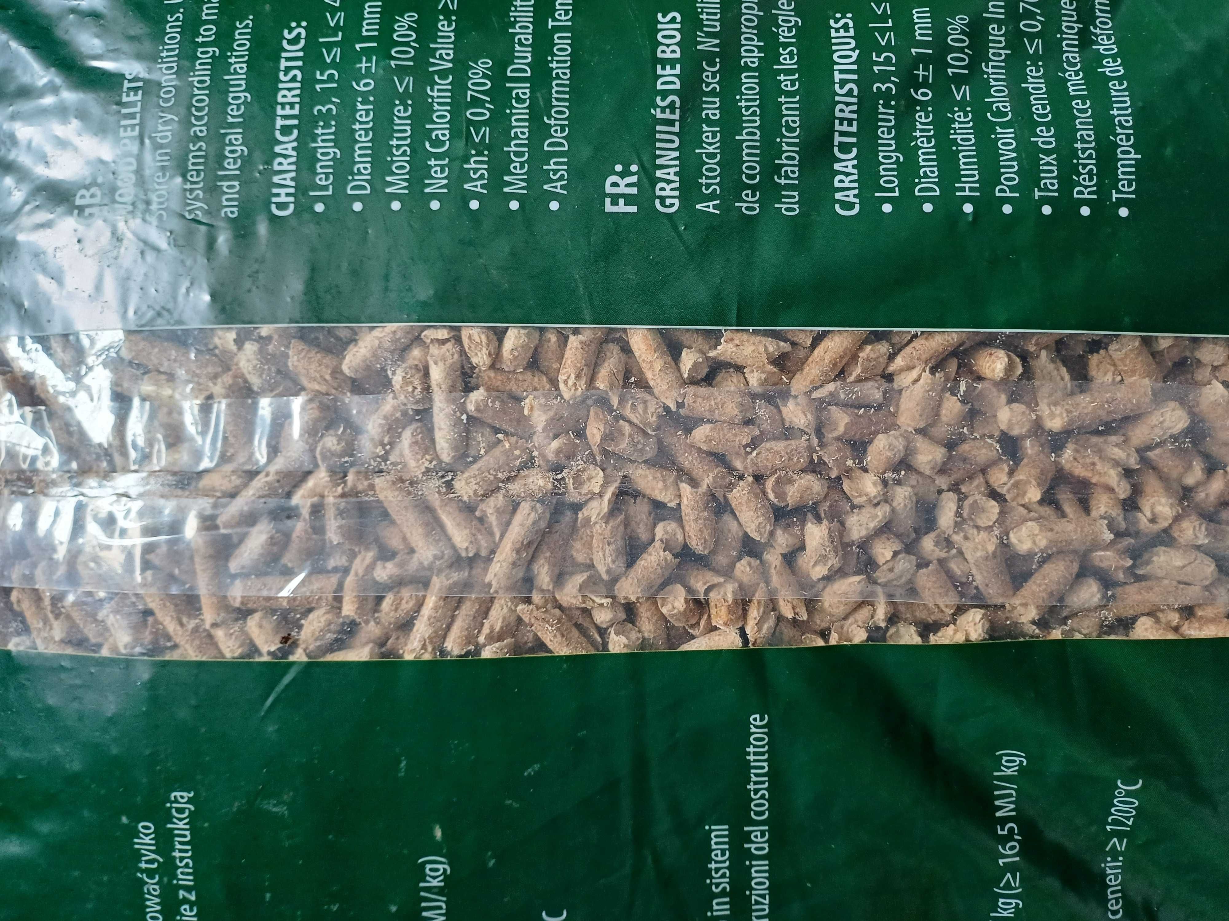 Pellet GOLDEN FIRE 6mm Certyfikowany A1 EN PLUS, Dostawa Gratis