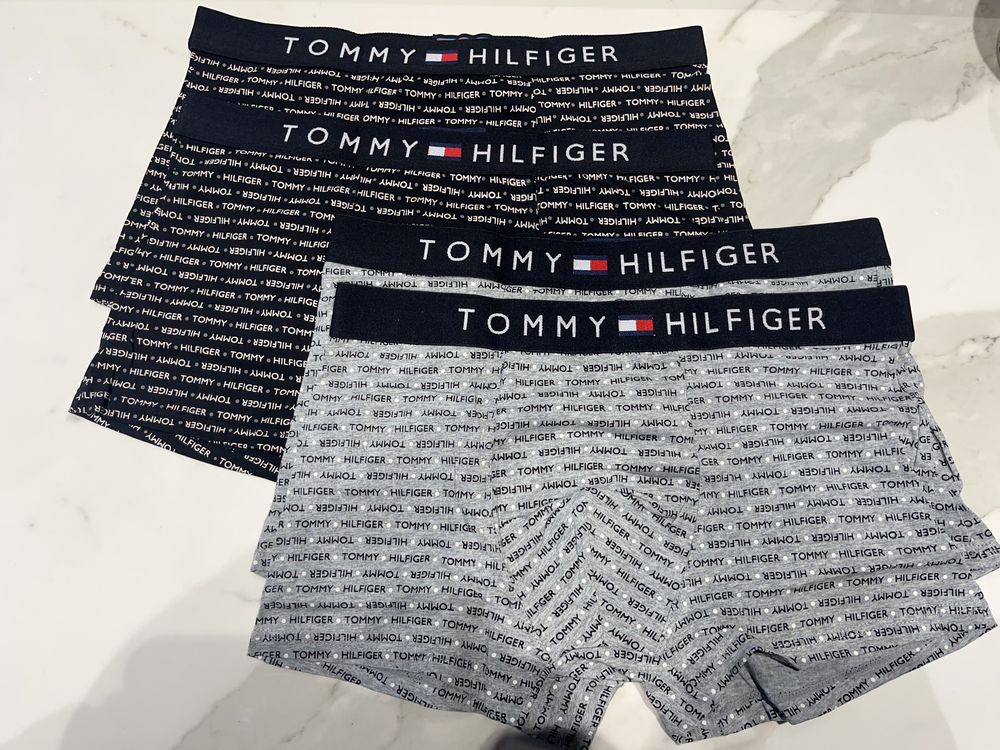 OKAZJA - NOWE granatowe bokserki majtki Tommy Hilfiger - XL - 4 pak