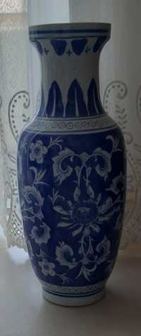 Jarrão porcelana azul e branca vintage