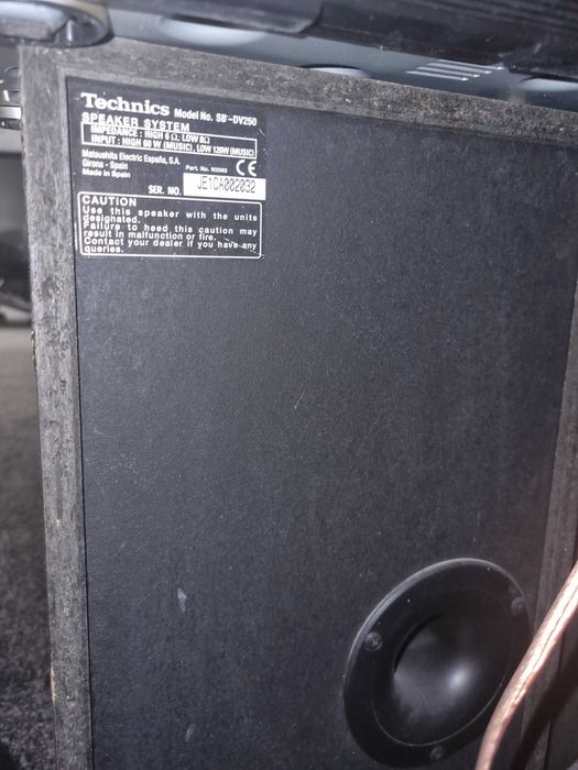Technics wieża + głośniki zestaw do słuchania odtwarzania muzyki