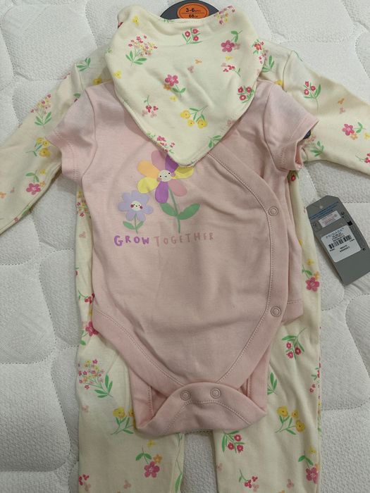 Fato BabyGrow + Body + Babador Novo (3-6M)