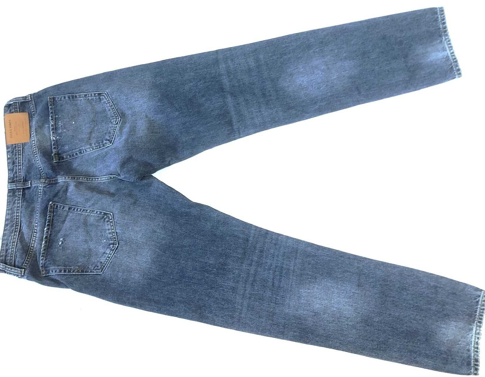 JACK JONES MIKE W34 L34 PAS 90 comfort fit jeansy męskie z dziurami