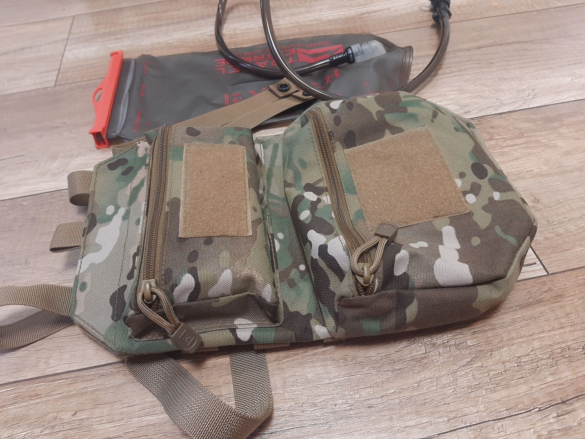 Тактичний рюкзак на бронижелет Cordura Multicam + гідратор Hydra 2л