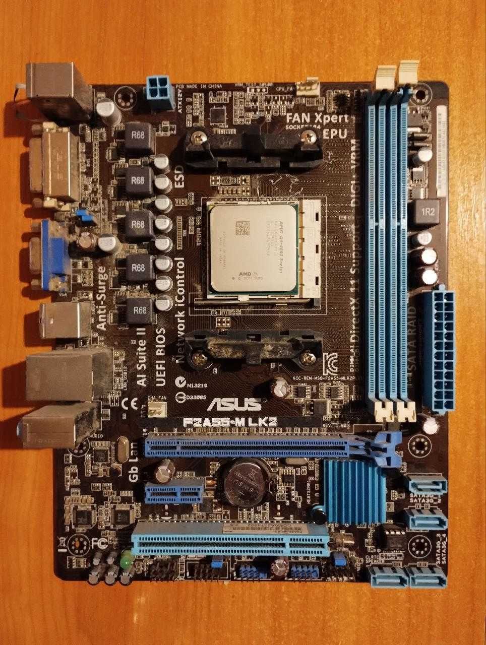 Материнська плата Asus F2A55-M LK2 Plus (sFM2, AMD A55, PCI-E 2.0 x16)