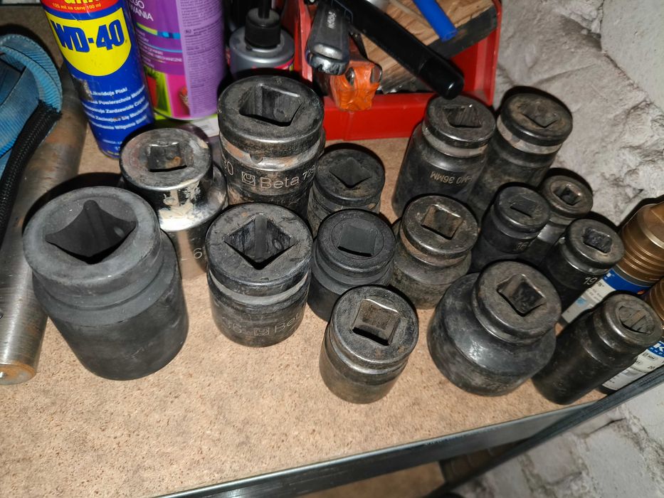 Nasadka udarowa nasadki udarowe. 1/2 cala, 3/4 cala, 1 cal. BETA YATO