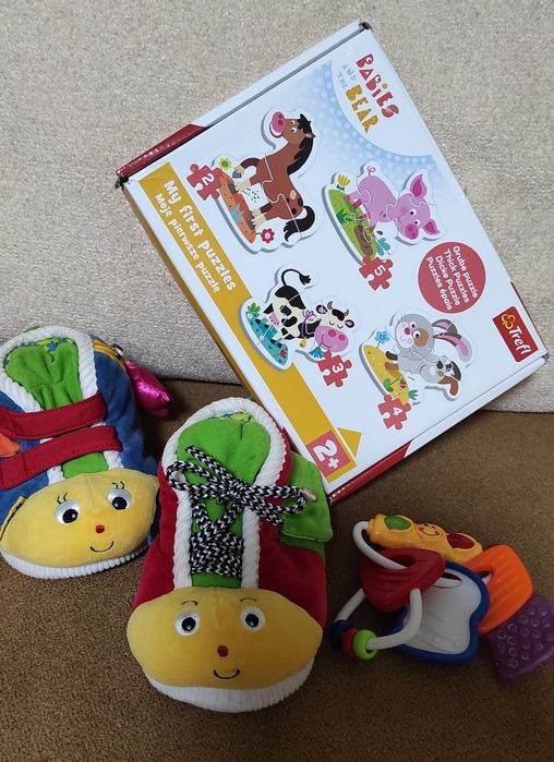 Набір іграшок Розвиваючі тапочки ks kids, Пазли , брязкальце -