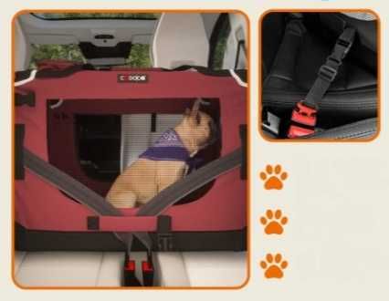 Transporter dla kota psa królika kojec Torba do samochodu składana L