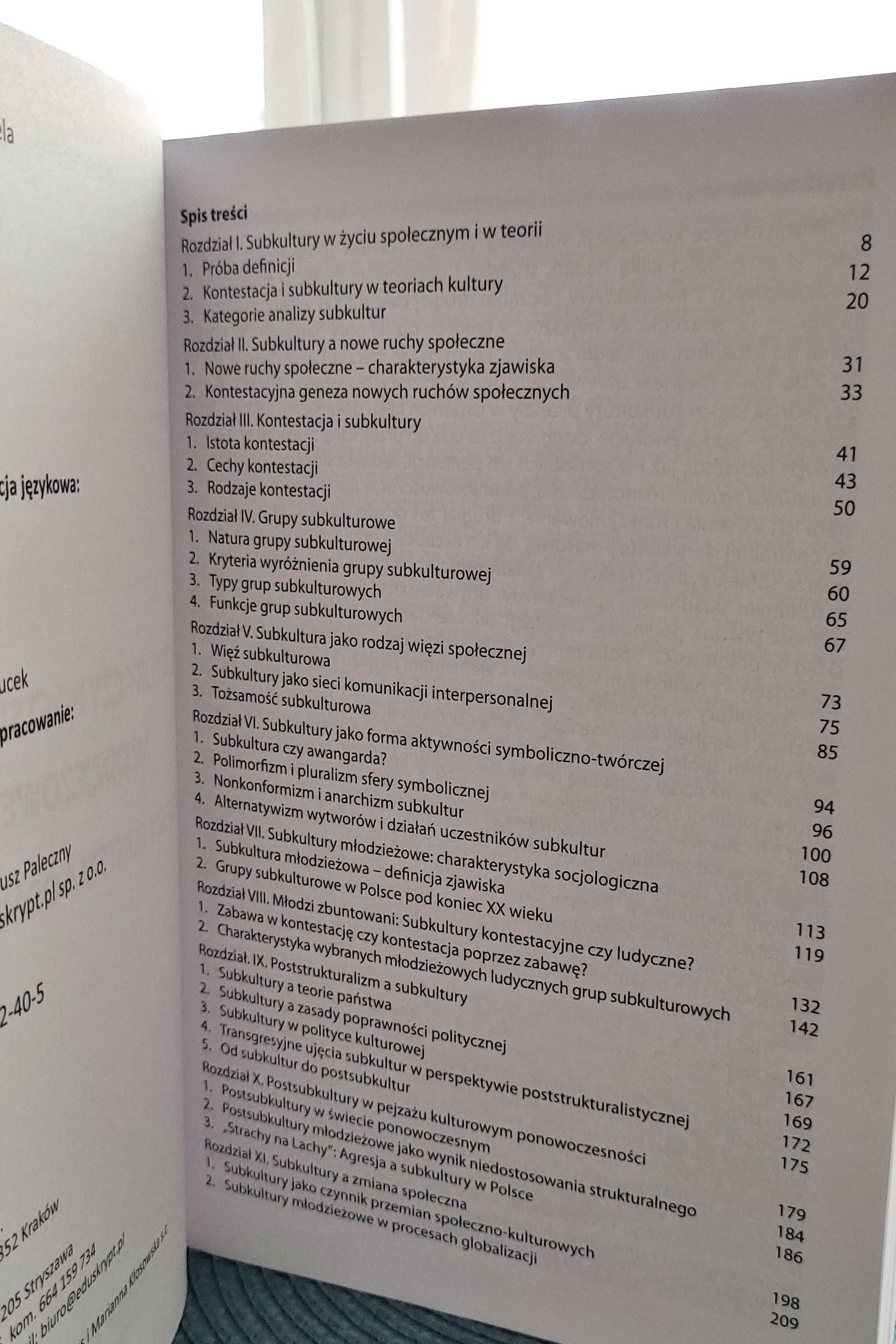 „Subkultury czy postsubkultury młodzieżowe” / stan bardzo dobry