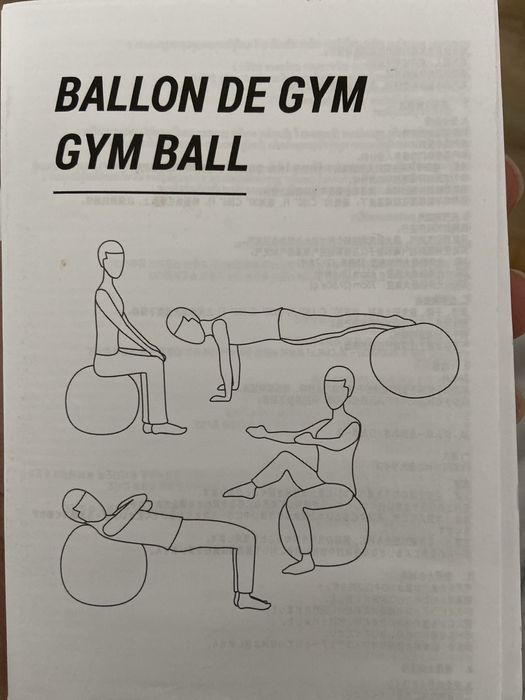 Bola + bomba de Ginastica e Pilatestamanho 2 Decatlon
