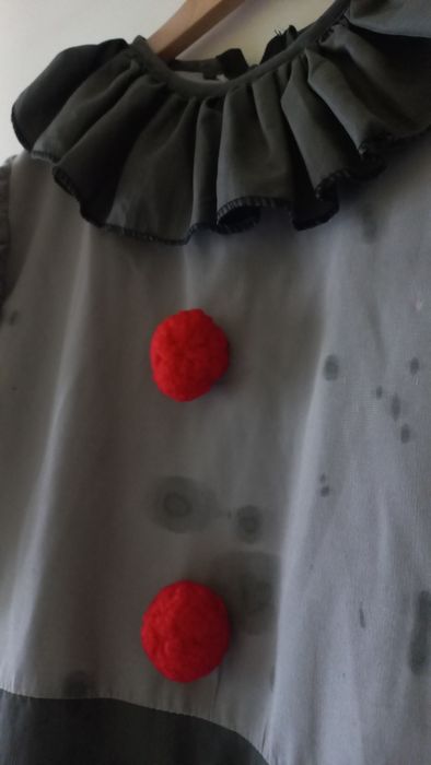 Fato de palhaço assassino, 10-12 anos