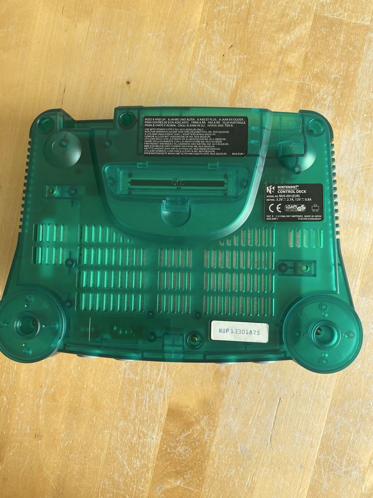 Nintendo 64 verde/turquesa