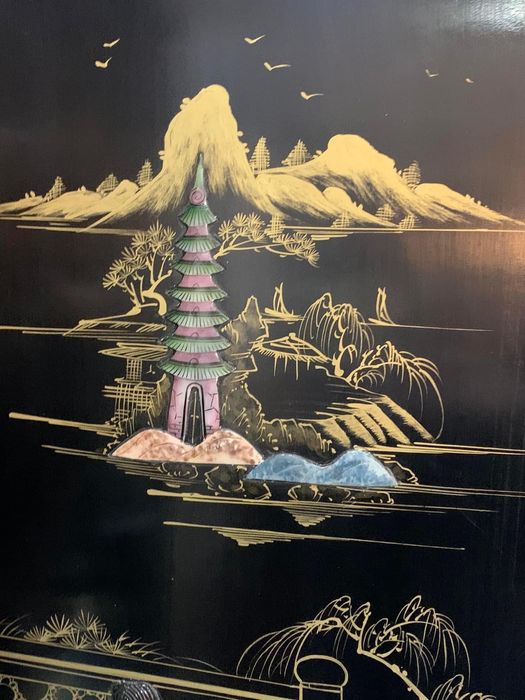 Grande biombo oriental