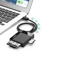 Karta Pamięci USB 3.0 SD / micro SD / CF / MS Ugreen - Czarny