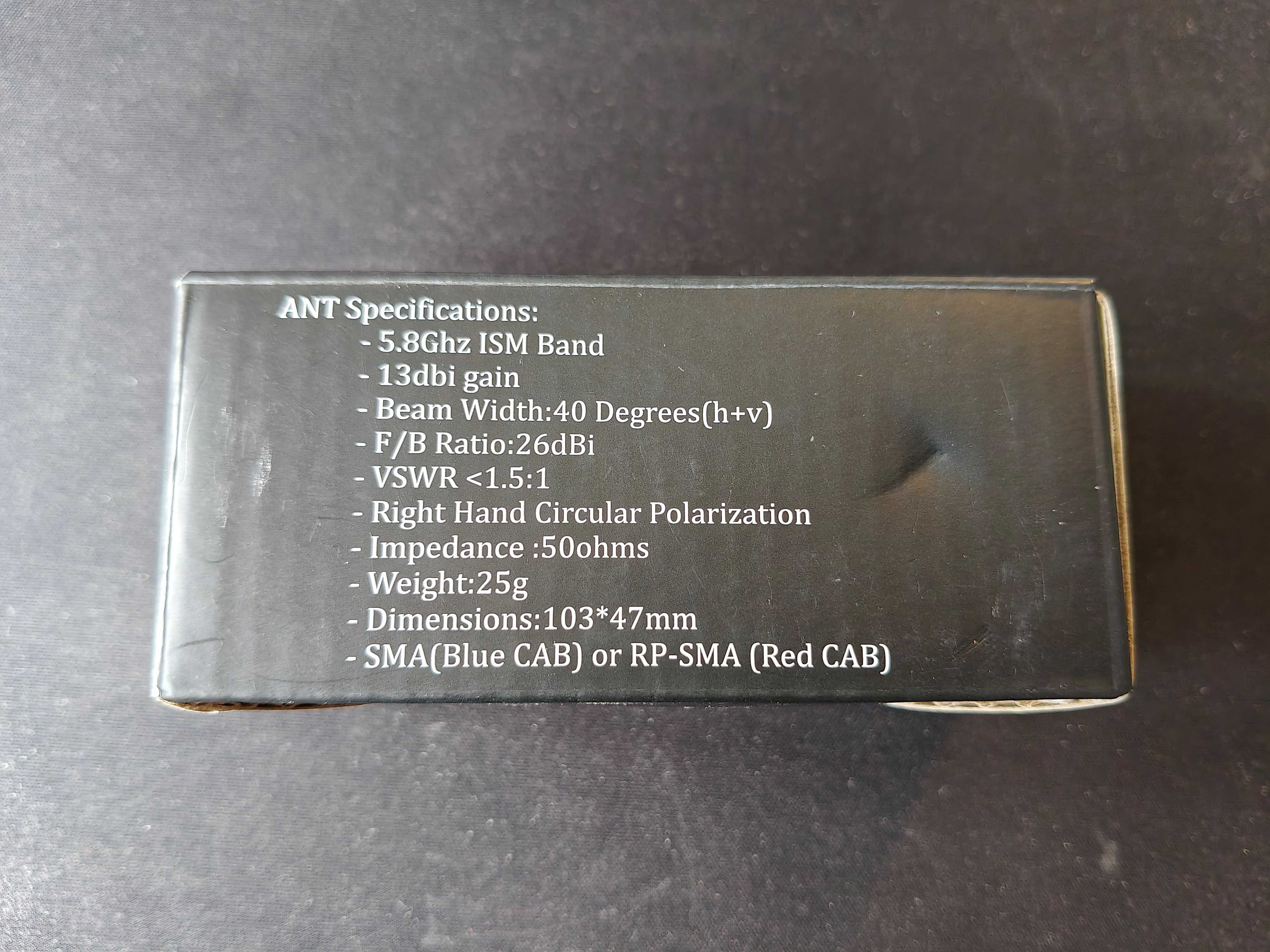 Antena Kierunkowa FPV 5.8GHz Aomway ANT009 SMA Liniowa 13dbi