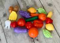 Іграшковий набір овочей, фруктів. Набор овощей И фруктовий.
