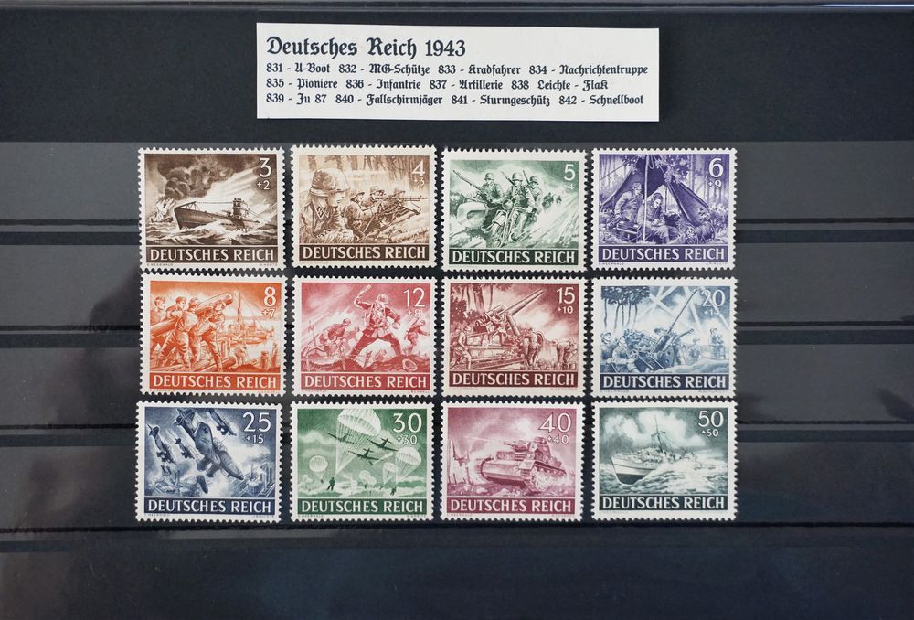 Третій Рейх. Поштові марки.Усі серії 1941–1945 років (5 років). MNH/MH