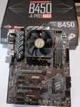 Материнська плата MSI B450-A PRO MAX Процесор AMD Ryzen 3 1200 тушка