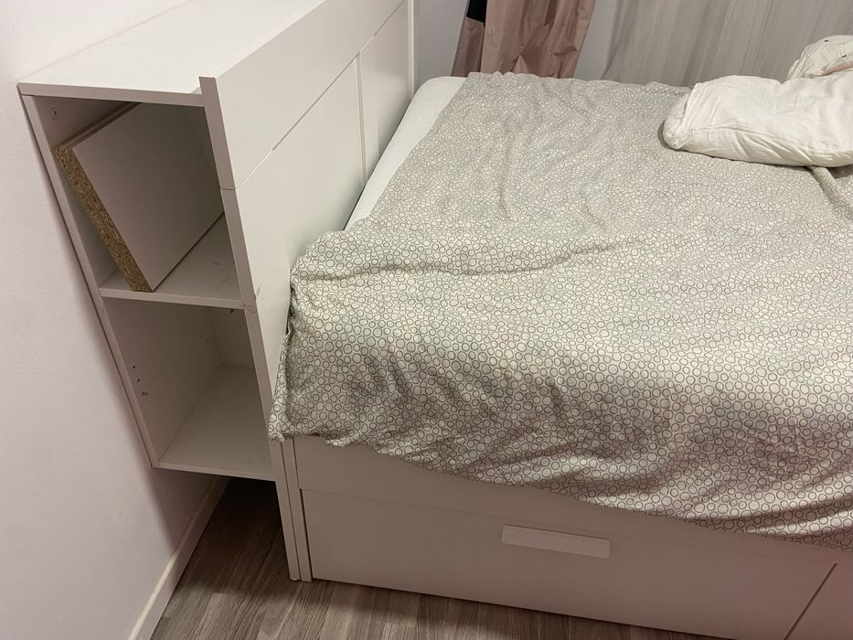 Cama 160x200 com cabeceira BRIMES IKEA