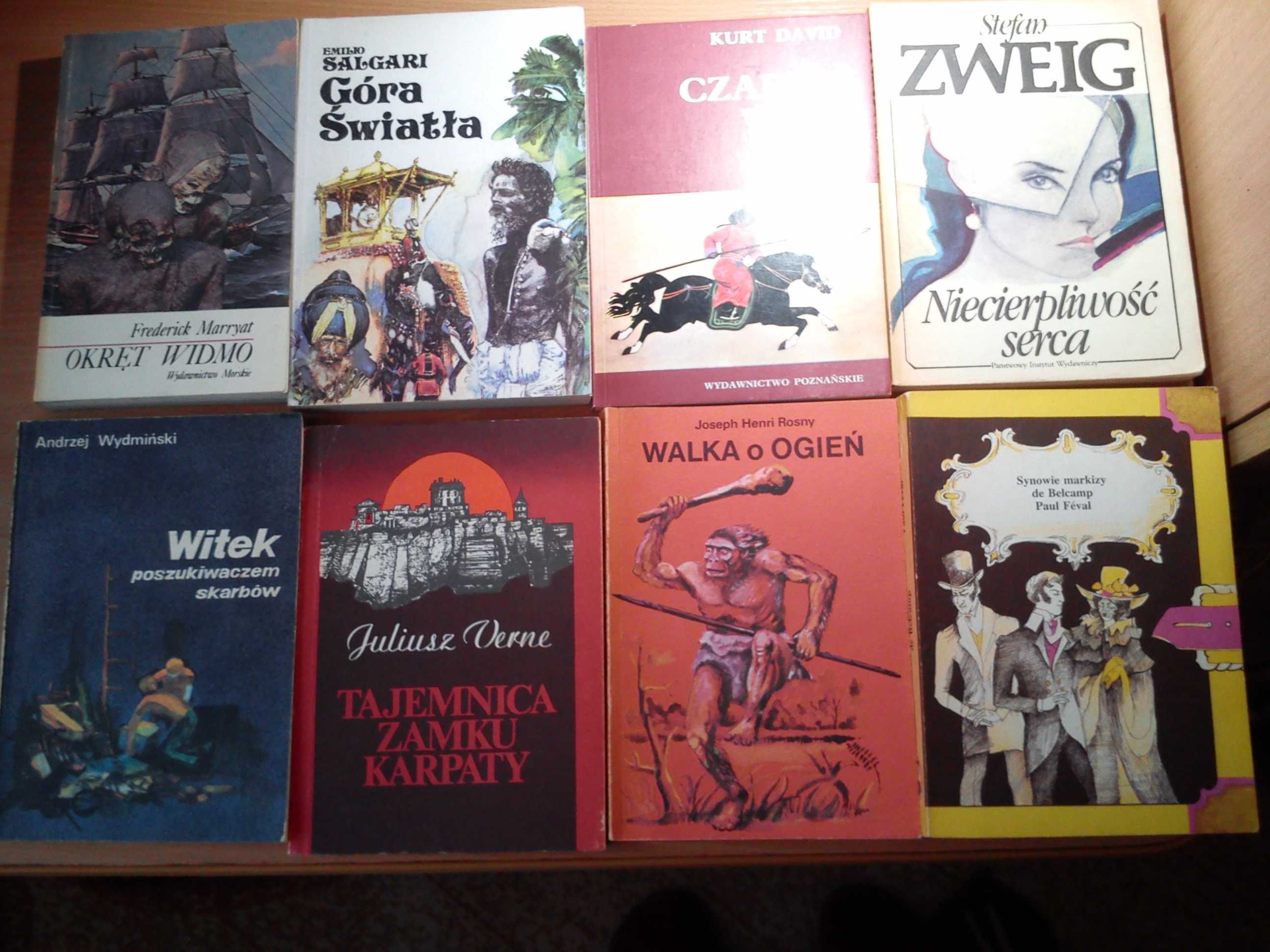 Książki przygodowe, historyczne, romans z PRL zestaw 8 sztuk