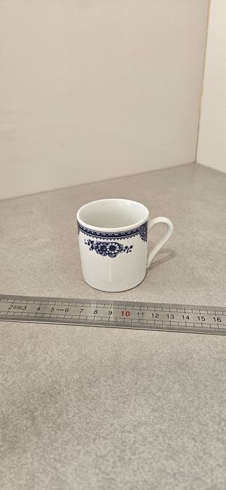 Serviço de Café Porcelana Azul e Branco 15 Peças - Novo na CaixaServiç