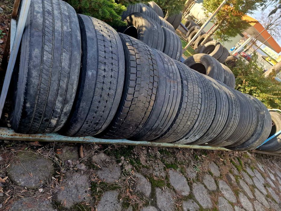 Opona 315/70R22.5 opony używana przód naped przyczepa rolnicza