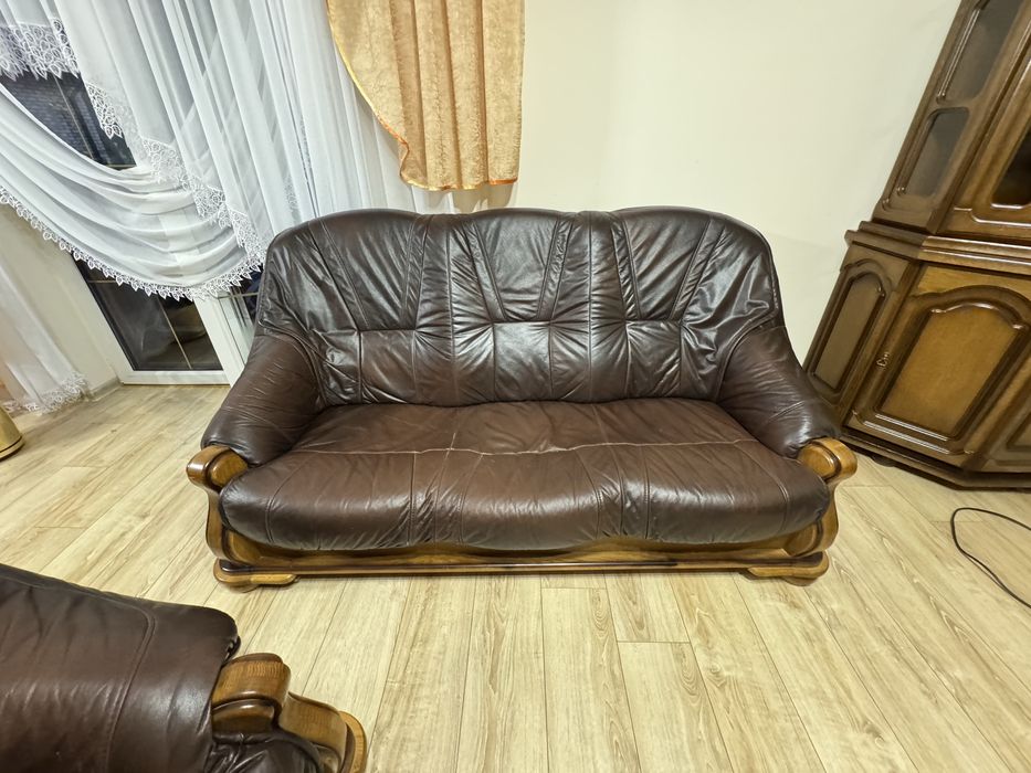 Zestaw mebli skórzanych